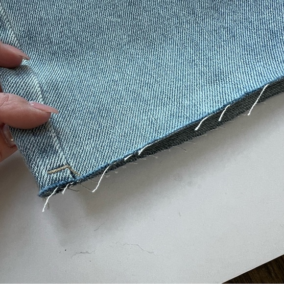 Thrill Ride Stylish Light Blue Denim Maxi Skirt with Center Front Slit - Picture 12 of 13